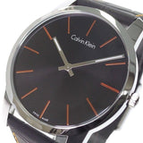 Buy Shop Calvin Klein City Black Dial Black Leather Strap Watch for Men - K2G211C1 USA Online