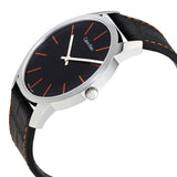 Buy Shop Calvin Klein City Black Dial Black Leather Strap Watch for Men - K2G211C1 USA Online