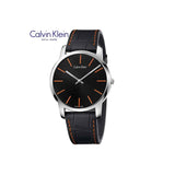 Buy Shop Calvin Klein City Black Dial Black Leather Strap Watch for Men - K2G211C1 USA Online