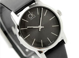 Buy Shop Calvin Klein City Black Dial Black Leather Strap Watch For Women - K2G23107 USA Online