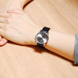 Buy Shop Calvin Klein City Black Dial Black Leather Strap Watch For Women - K2G23107 USA Online