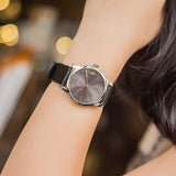 Buy Shop Calvin Klein City Black Dial Black Leather Strap Watch For Women - K2G23107 USA Online