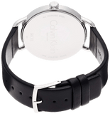 Buy Shop Calvin Klein City Black Dial Black Leather Strap Watch For Women - K2G23107 USA Online