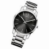 Buy Shop Calvin Klein City Black Dial Silver Steel Strap Watch for Men - K2G21161 USA Online