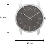 Buy Shop Calvin Klein City Black Dial Silver Steel Strap Watch for Men - K2G21161 USA Online