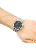 Buy Shop Calvin Klein City Black Dial Silver Steel Strap Watch for Men - K2G2G141 USA Online