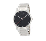 Buy Shop Calvin Klein City Black Dial Silver Steel Strap Watch for Men - K2G2G141 USA Online