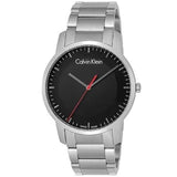 Buy Shop Calvin Klein City Black Dial Silver Steel Strap Watch for Men - K2G2G141 USA Online