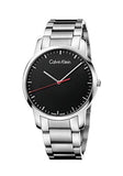 Buy Shop Calvin Klein City Black Dial Silver Steel Strap Watch for Men - K2G2G141 USA Online