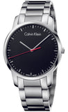 Buy Shop Calvin Klein City Black Dial Silver Steel Strap Watch for Men - K2G2G141 USA Online