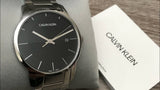 Buy Shop Calvin Klein City Black Dial Silver Steel Strap Watch for Men - K2G2G14C USA Online