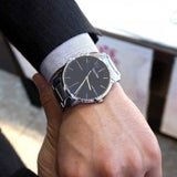 Buy Shop Calvin Klein City Black Dial Silver Steel Strap Watch for Men - K2G2G14C USA Online