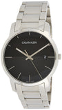 Buy Shop Calvin Klein City Black Dial Silver Steel Strap Watch for Men - K2G2G14C USA Online