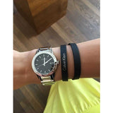 Buy Shop Calvin Klein City Black Dial Silver Steel Strap Watch for Men - K7Q21141 USA Online