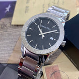 Buy Shop Calvin Klein City Black Dial Silver Steel Strap Watch for Men - K7Q21141 USA Online