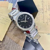 Buy Shop Calvin Klein City Black Dial Silver Steel Strap Watch for Men - K7Q21141 USA Online