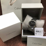 Buy Shop Calvin Klein City Black Dial Silver Steel Strap Watch for Men - K7Q21141 USA Online