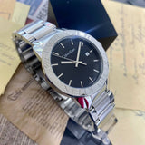 Buy Shop Calvin Klein City Black Dial Silver Steel Strap Watch for Men - K7Q21141 USA Online