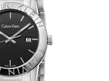 Buy Shop Calvin Klein City Black Dial Silver Steel Strap Watch for Men - K7Q21141 USA Online