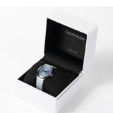 Buy Shop Calvin Klein City Blue Dial Blue Leather Strap Watch for Women - K2G231VN USA Online