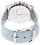 Buy Shop Calvin Klein City Blue Dial Blue Leather Strap Watch for Women - K2G231VN USA Online