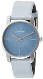 Buy Shop Calvin Klein City Blue Dial Blue Leather Strap Watch for Women - K2G231VN USA Online
