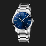 Buy Shop Calvin Klein City Blue Dial Silver Steel Strap Watch for Men - K2G2114N USA Online