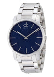 Buy Shop Calvin Klein City Blue Dial Silver Steel Strap Watch for Men - K2G2114N USA Online