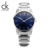 Buy Shop Calvin Klein City Blue Dial Silver Steel Strap Watch for Men - K2G2114N USA Online