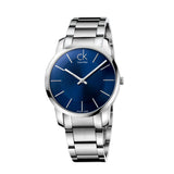 Buy Shop Calvin Klein City Blue Dial Silver Steel Strap Watch for Men - K2G2114N USA Online