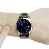 Buy Shop Calvin Klein City Blue Dial Silver Steel Strap Watch for Men - K2G2G14N USA Online
