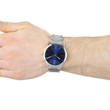 Buy Shop Calvin Klein City Blue Dial Silver Steel Strap Watch for Men - K2G2G14N USA Online