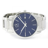 Buy Shop Calvin Klein City Blue Dial Silver Steel Strap Watch for Men - K2G2G14N USA Online