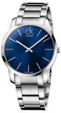 Buy Shop Calvin Klein City Blue Dial Silver Steel Strap Watch for Men - K2G2G14N USA Online