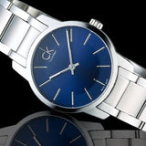 Buy Shop Calvin Klein City Blue Dial Silver Steel Strap Watch for Women - K2G2314N USA Online