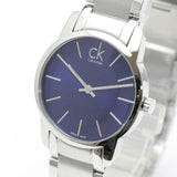 Buy Shop Calvin Klein City Blue Dial Silver Steel Strap Watch for Women - K2G2314N USA Online