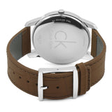 Buy Shop Calvin Klein City Brown Dial Brown Leather Strap Watch for Men - K2G211GK USA Online