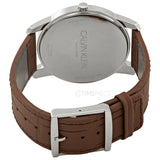 Buy Shop Calvin Klein City Brown Dial Brown Leather Strap Watch for Men - K2G211GK USA Online