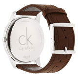 Buy Shop Calvin Klein City Brown Dial Brown Leather Strap Watch for Men - K2G211GK USA Online