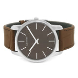 Buy Shop Calvin Klein City Brown Dial Brown Leather Strap Watch for Men - K2G211GK USA Online
