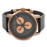 Buy Shop Calvin Klein City Chronograph Black Dial Black Leather Strap Watch for Men - K2G17TC1 USA Online