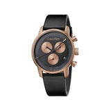 Buy Shop Calvin Klein City Chronograph Black Dial Black Leather Strap Watch for Men - K2G17TC1 USA Online