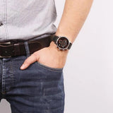 Buy Shop Calvin Klein City Chronograph Black Dial Black Leather Strap Watch for Men - K2G271C1 USA Online