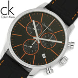Buy Shop Calvin Klein City Chronograph Black Dial Black Leather Strap Watch for Men - K2G271C1 USA Online