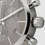 Buy Shop Calvin Klein City Chronograph Black Dial Black Leather Strap Watch for Men - K2G271C3 USA Online