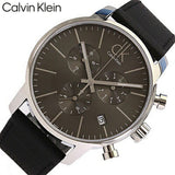 Buy Shop Calvin Klein City Chronograph Black Dial Black Leather Strap Watch for Men - K2G271C3 USA Online