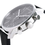 Buy Shop Calvin Klein City Chronograph Black Dial Black Leather Strap Watch for Men - K2G271C3 USA Online
