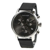 Buy Shop Calvin Klein City Chronograph Black Dial Black Leather Strap Watch for Men - K2G271C3 USA Online