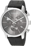Buy Shop Calvin Klein City Chronograph Black Dial Black Leather Strap Watch for Men - K2G271C3 USA Online