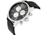 Buy Shop Calvin Klein City Chronograph Black Dial Black Leather Strap Watch for Men - K2G271CX USA Online